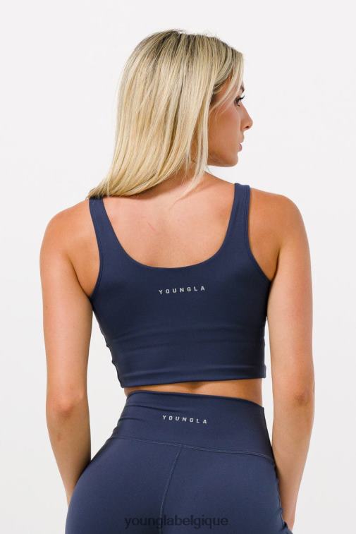 femmes Dahlia noir soutien-gorge de sport w309 YoungLA vêtements A004FL1003
