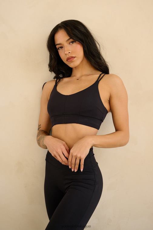 femmes chocolat au lait w319 - soutien-gorge de sport asanas YoungLA vêtements A004FL1019