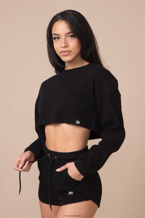 femmes Ivoire w413 manches longues courtes couleur pêche YoungLA vêtements A004FL1071