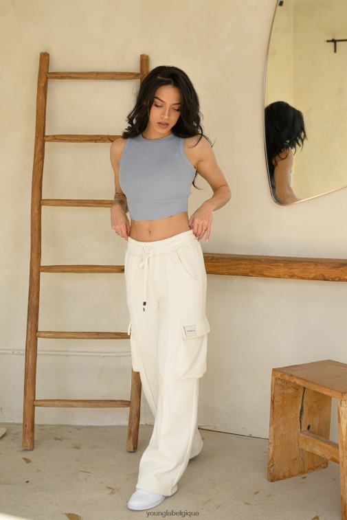 femmes amande grillée w314 - débardeur flexrib YoungLA vêtements A004FL1061