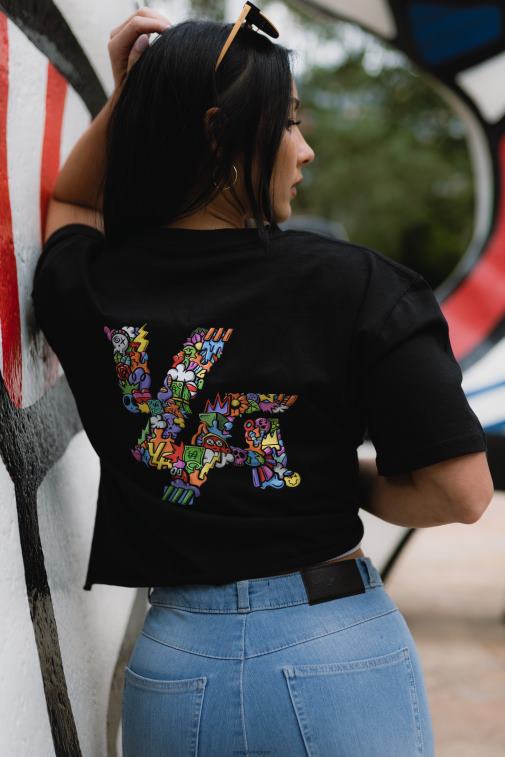 femmes blanc chiné w421 t-shirt surdimensionné trippant YoungLA vêtements A004FL1079