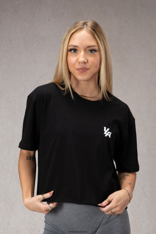 femmes blanc chiné w421 t-shirt surdimensionné trippant YoungLA vêtements A004FL1079