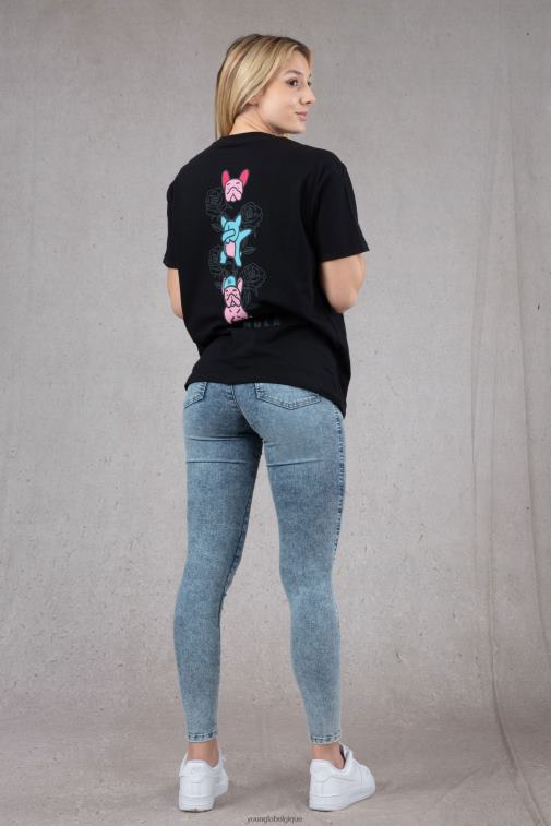 femmes blanc w417 t-shirt surdimensionné iggy YoungLA vêtements A004FL1059