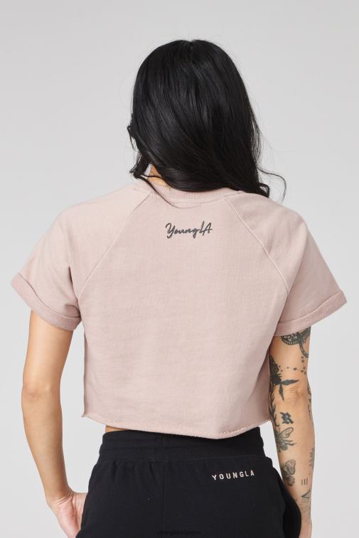 femmes noir w411 t-shirt court raglan YoungLA vêtements A004FL1054