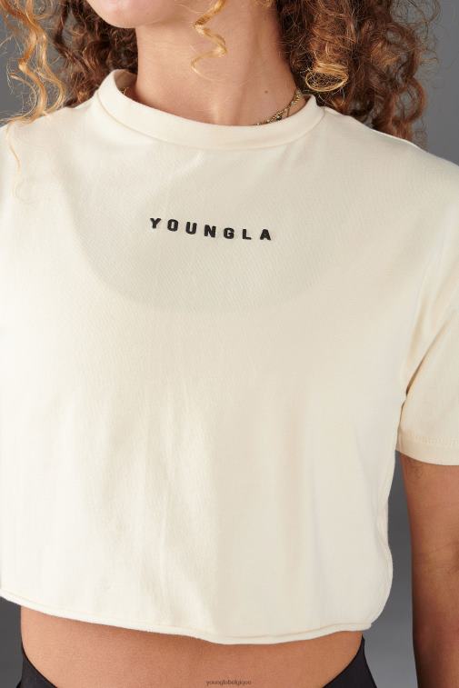 femmes vert pistache w403 - t-shirt court établi YoungLA vêtements A004FL1026