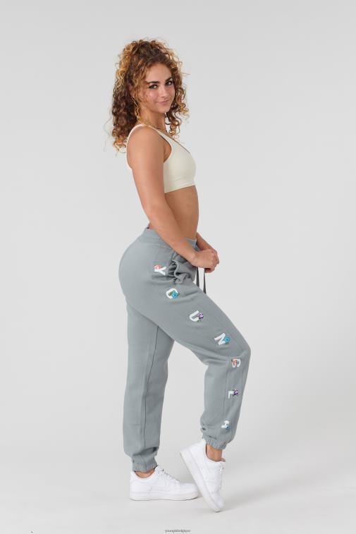 femmes ardoise w203 jogging fleuri d\'hiver YoungLA vêtements A004FL1117
