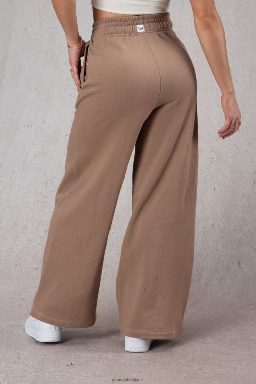 femmes brun clair pantalon polaire large w201 YoungLA vêtements A004FL1144