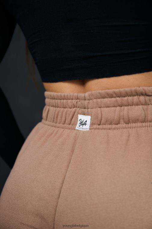 femmes brun clair pantalon polaire large w201 YoungLA vêtements A004FL1144