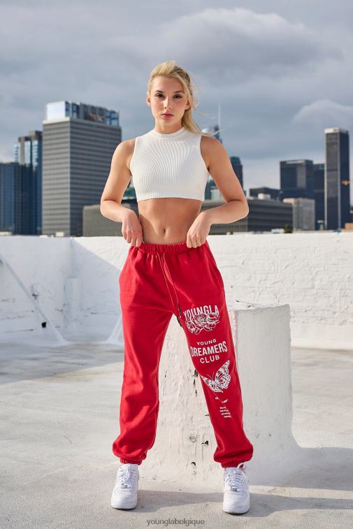 femmes forêt verte w211 pantalon de jogging rêveur YoungLA vêtements A004FL1123