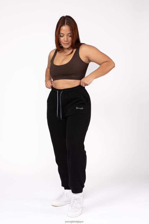 femmes rose poussiéreux w207 - jogger à trois cordes YoungLA vêtements A004FL1135