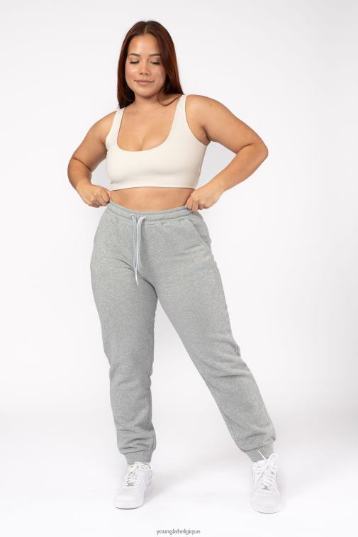 femmes rose poussiéreux w207 - jogger à trois cordes YoungLA vêtements A004FL1135