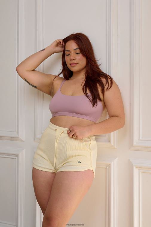 femmes Ivoire w113 short court pêche YoungLA vêtements A004FL1101