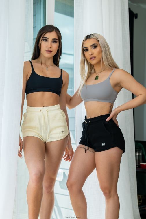 femmes Ivoire w113 short court pêche YoungLA vêtements A004FL1101