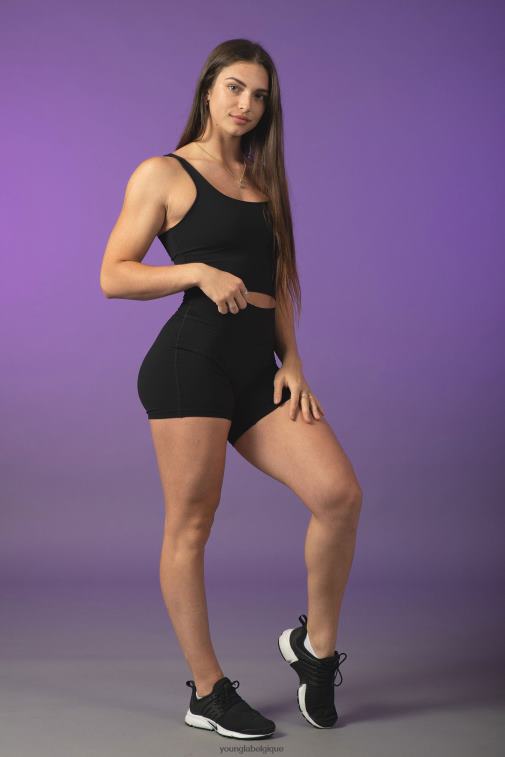 femmes ne m\'oublie pas, pas bleu w110 niveau haut short de motard 3\" YoungLA vêtements A004FL1113