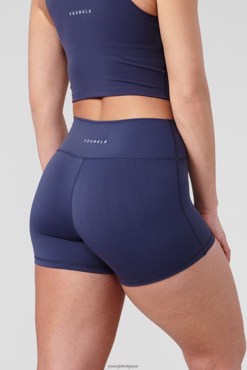 femmes ne m\'oublie pas, pas bleu w110 niveau haut short de motard 3\" YoungLA vêtements A004FL1113