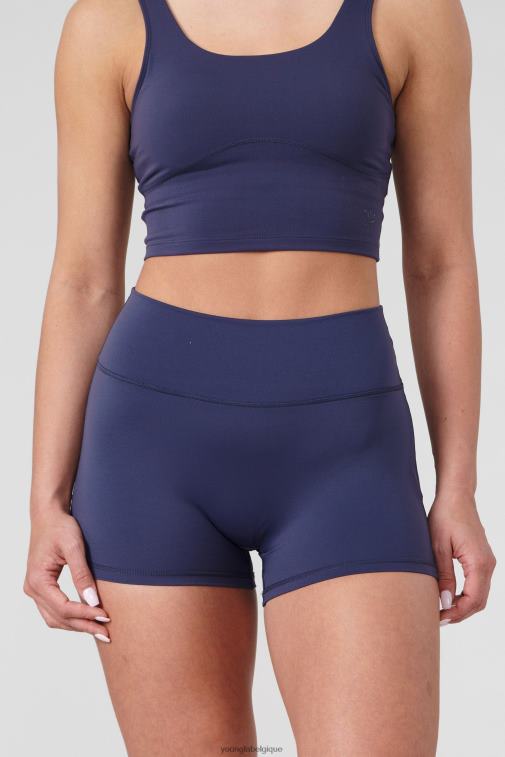 femmes ne m\'oublie pas, pas bleu w110 niveau haut short de motard 3\" YoungLA vêtements A004FL1113