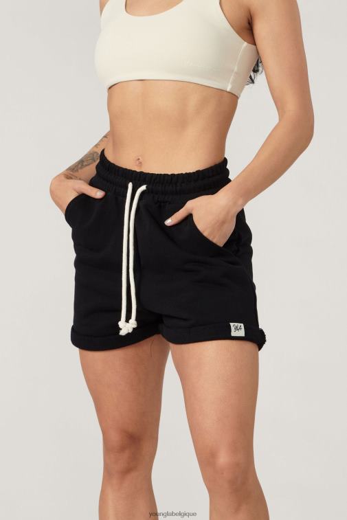 femmes noir short suprême w102 YoungLA vêtements A004FL1089
