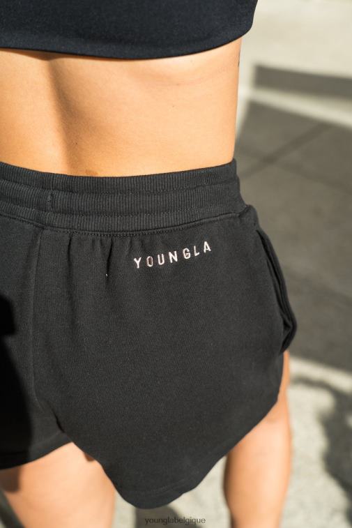 femmes noir w101 - short de tous les jours YoungLA vêtements A004FL1107