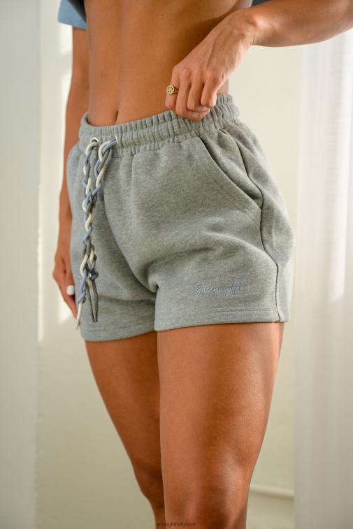 femmes rose poussiéreux w107 short à trois cordes YoungLA vêtements A004FL1088