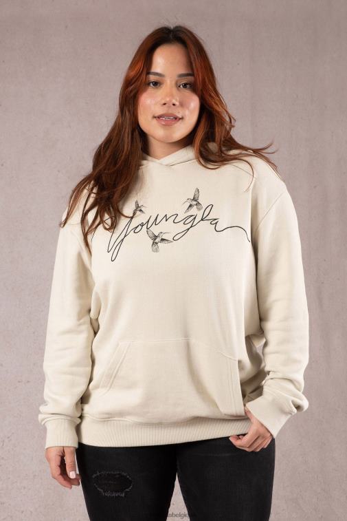 femmes bleu ardoise sweat à capuche oversize colibri w509 YoungLA vêtements A004FL1185