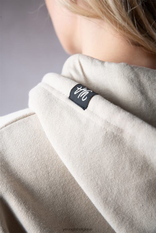 femmes forêt verte w508 sweat à capuche court parfait YoungLA vêtements A004FL1173