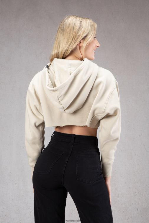 femmes forêt verte w508 sweat à capuche court parfait YoungLA vêtements A004FL1173
