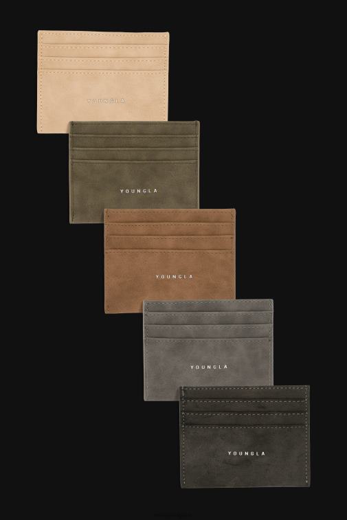 Hommes gris foncé Porte-carte exécutif 725 YoungLA accessoire A004FL985