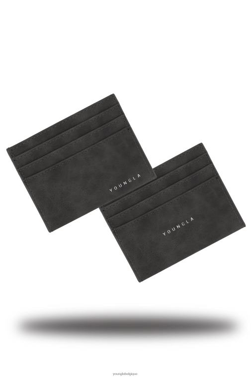 Hommes gris foncé Porte-carte exécutif 725 YoungLA accessoire A004FL985