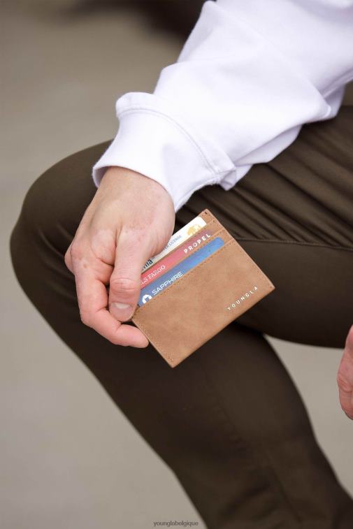 Hommes gris foncé Porte-carte exécutif 725 YoungLA accessoire A004FL985