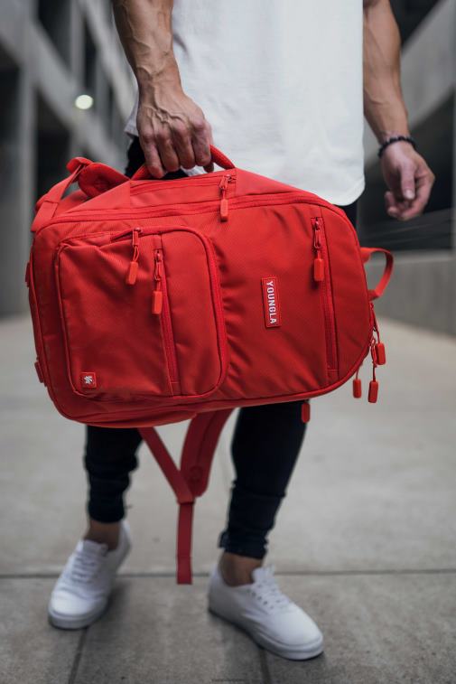 Hommes rouge 730 sacs à dos d\'expédition YoungLA accessoire A004FL966