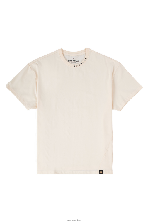 Hommes blanc cassé 429 t-shirts de marque YoungLA vêtements A004FL285