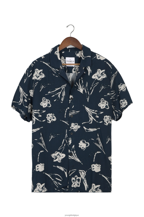 Hommes fleurs de craie 445 chemises cabo vibez imprimées YoungLA vêtements A004FL314