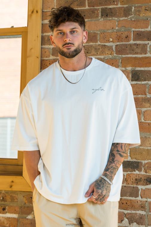 Hommes lavage parfait prune 464 t-shirts de grande taille skyline YoungLA vêtements A004FL277