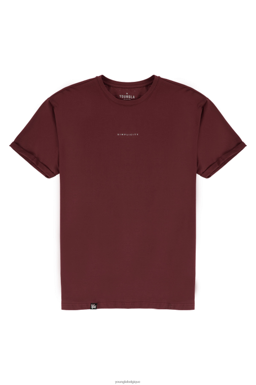Hommes vin 456 t-shirts simplicité YoungLA vêtements A004FL409