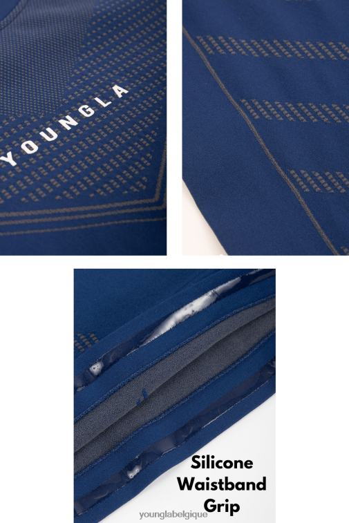 Hommes violet foncé 465 t-shirts de compression de super-héros YoungLA vêtements A004FL125