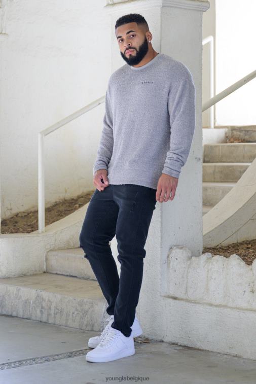 Hommes lavage bleu Jean 607 coupe slim ajustée YoungLA vêtements A004FL747