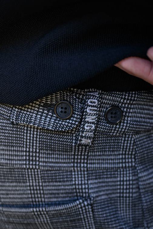 Hommes noir marron 615 nouveaux pantalons habillés YoungLA vêtements A004FL749