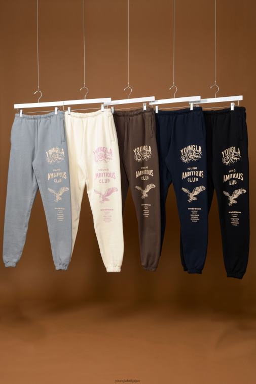 Hommes blanc cassé 233 les joggeurs immortels YoungLA vêtements A004FL844