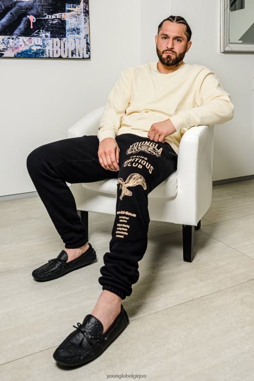 Hommes blanc cassé 233 les joggeurs immortels YoungLA vêtements A004FL844