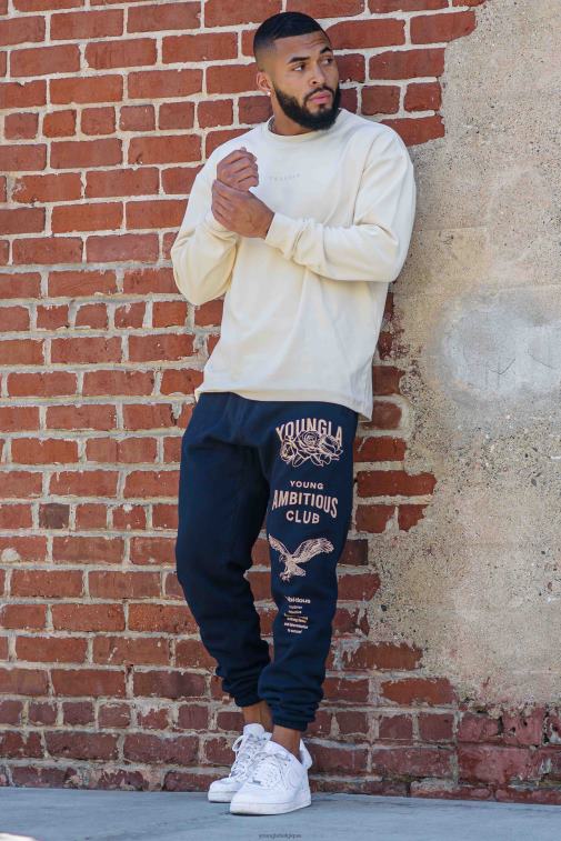 Hommes blanc cassé 233 les joggeurs immortels YoungLA vêtements A004FL844