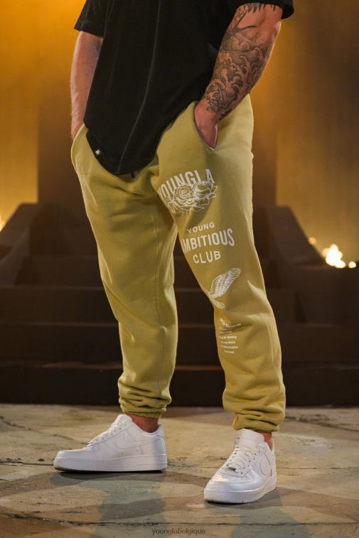 Hommes prune parfaite 233 les joggeurs immortels tombent 22\" YoungLA vêtements A004FL851