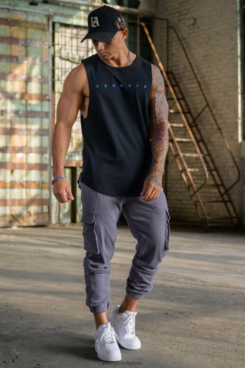 Hommes rouge 332 réservoirs musculaires infinis YoungLA vêtements A004FL67