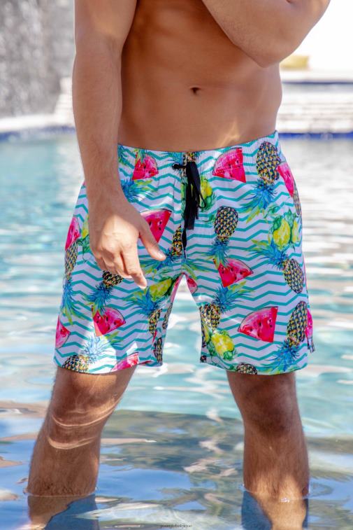 Hommes ananas melon 128 short de bain abstrait \'22 YoungLA vêtements A004FL710