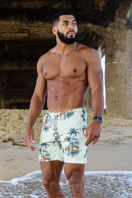 Hommes ananas melon 128 short de bain abstrait \'22 YoungLA vêtements A004FL710