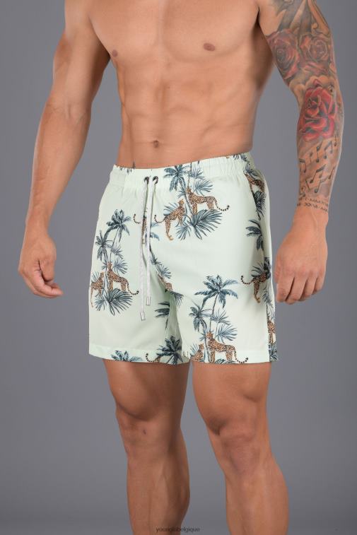 Hommes ananas melon 128 short de bain abstrait \'22 YoungLA vêtements A004FL710