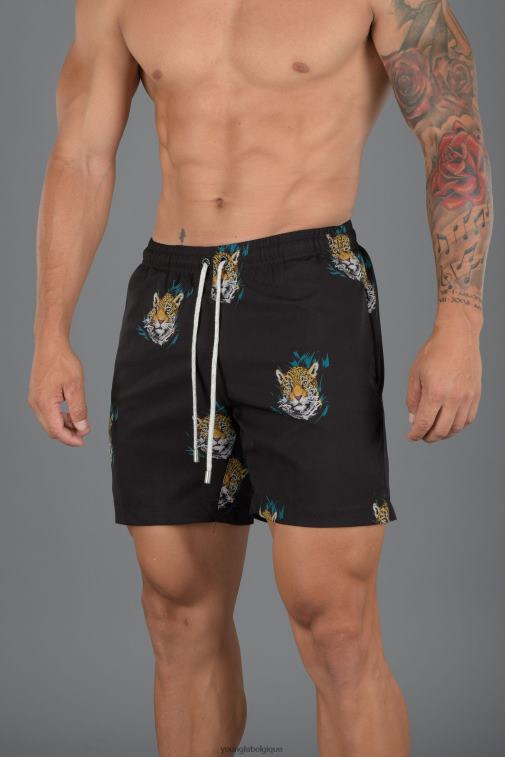 Hommes ananas melon 128 short de bain abstrait \'22 YoungLA vêtements A004FL710