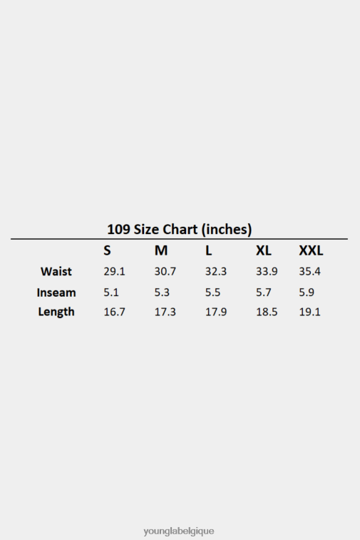 Hommes bleu gris 109 shorts rétro YoungLA vêtements A004FL596