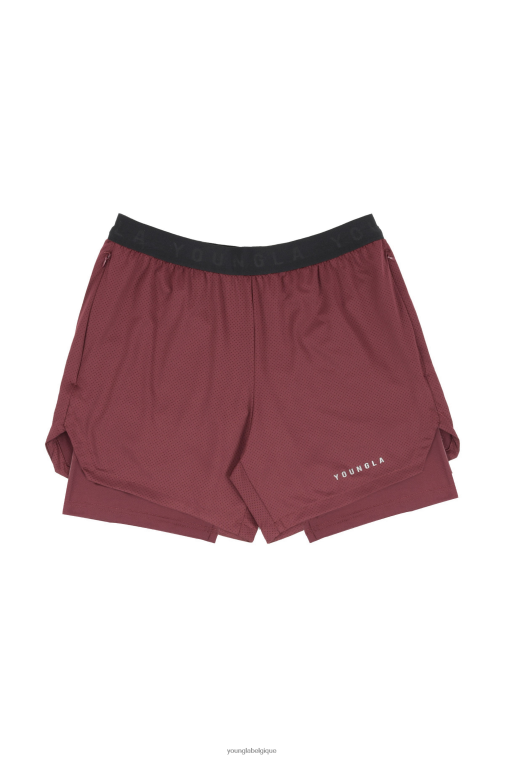 Hommes brun Short de compression trilogie 129 YoungLA vêtements A004FL534