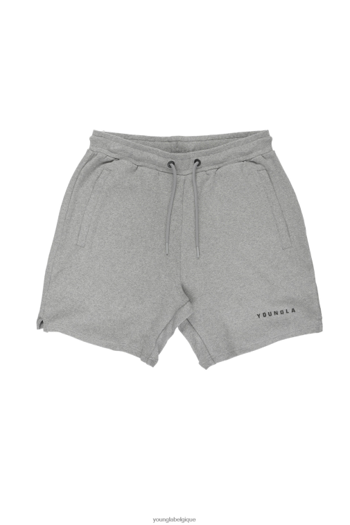 Hommes gris chiné 118 le short parfait YoungLA vêtements A004FL554