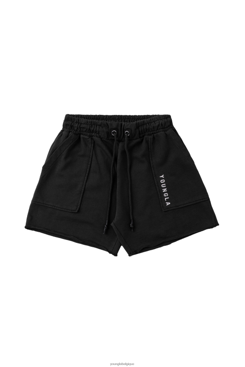 Hommes lavage noir 106 short court vintage YoungLA vêtements A004FL621